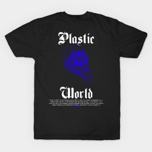 PLASTIC WORLD BLUE T-Shirt